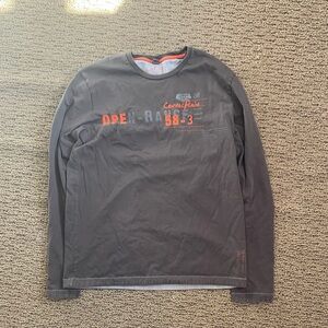 Esprit brown single stitch long sleeve